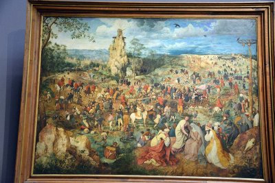 Pieter Bruegel the Elder - The procession to calvary, 1564 - Kunsthistorisches Museum, Vienna - 4112