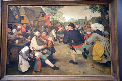 Pieter Bruegel the Elder - Peasant dance, 1568 - Kunsthistorisches Museum, Vienna - 4120
