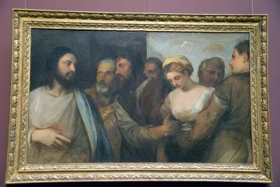 Titian - Christ and the adulteress, 1515-20 - Kunsthistorisches Museum, Vienna - 4141