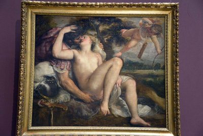 Titian's workshop - Mars, Venus and Amor, around 1550 - Kunsthistorisches Museum, Vienna - 4168