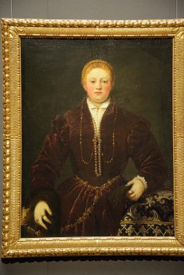 Tintoretto - Portrait of a young lady, 1553-55 - Kunsthistorisches Museum, Vienna - 4183