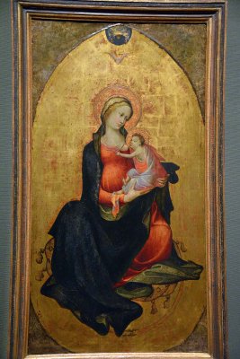 Maestro del Bambino Vispo - Mary with the child, 1430-40 - Kunsthistorisches Museum, Vienna - 4211