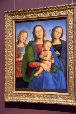 Perugino - Mary with child and saint Rosa and Catherine, 1493-95 - Kunsthistorisches Museum, Vienna - 4221