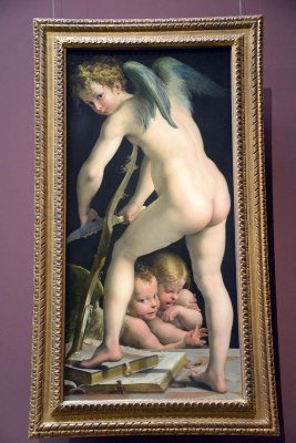 Parmigiano - Bow-carving amor, 1534-39  - Kunsthistorisches Museum, Vienna - 4223