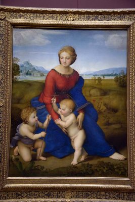 Raphael and workshop - Madonna of the meadow, 1505-06 - Kunsthistorisches Museum, Vienna - 4237