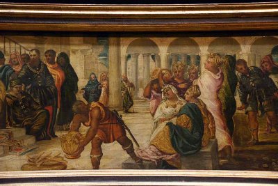 Tintoretto - Samsons revenge on the Philistines - The Queen of Sheba before Solomon - Beshazzars Feast, (1543-44) - 4259