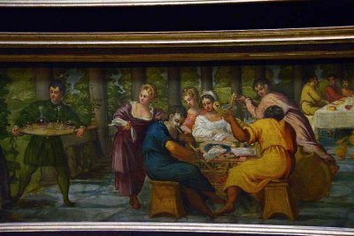 Tintoretto - Samson's revenge on the Philistines - The Queen of Sheba before Solomon - Beshazzar's Feast, (1543-44) - 4261