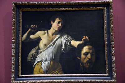 Caravaggio - David with Goliath's head, 1600-01 - Kunsthistorisches Museum, Vienna - 4331