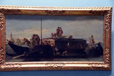 Domenico Tiepolo - Venetian post boat, 1760-70 - Kunsthistorisches Museum, Vienna - 4366