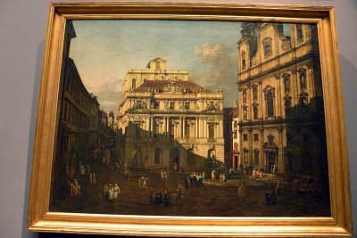Canaletto - University square in Vienna, 1758-61 - Kunsthistorisches Museum, Vienna - 4373