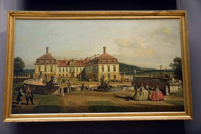 Bernardo Bellotto - The imperial palace Hof: Garden side, 1759-61 - Kunsthistorisches Museum, Vienna - 4379