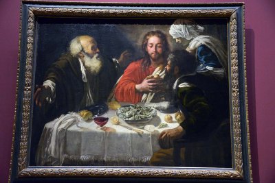 Follower of Caravagio  - Christ and the disciples in Emmaus, around 1614-1621 - Kunsthistorisches Museum, Vienna - 4339