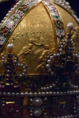 Crown of Rudolph II, later crown of the Austrian Empire, 1602 - Schatzkammer, Vienna - 5484