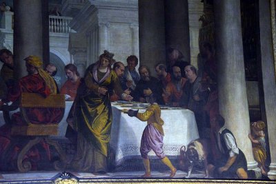Repas chez Simon (1570), dtail - Paolo Veronese - Salon d'Hercule - Chteau de Versailles - 5795