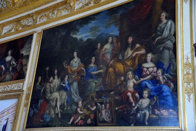 Louis XIV et la famille royale, 1670 - Jean Nocret - Salon de l'Oeil-de-boeuf - Chteau de Versailles - 5907