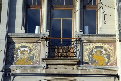 Art nouveau Place Louis Morichar - Saint Gilles - Bruxelles - 2892