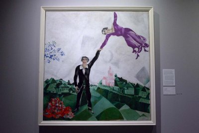 La promenade, 1917-1918 - Marc Chagall - State Russian Museum, St Petersbourg - 2113