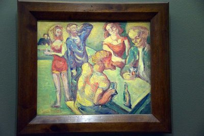 Emile Bernard - Au cabaret, ou A l'auberge; personnages dans une auberge (1897) - Musée d'Orsay - 3141