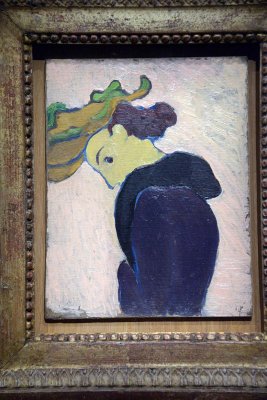 Edouard Vuillard - Femme de profil au chapeau vert (1891) - Musée d'Orsay - 3280