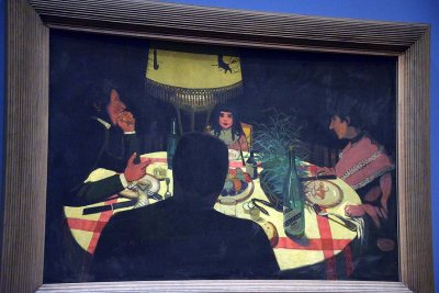 Félix Vallotton - Le dîner, effet de lampe (1899) - Musée d'Orsay - 3298