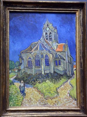 Vincent van Gogh - Lglise dAuvers-sur-Oise, vue du chevet (1890) - Muse dOrsay - 3238