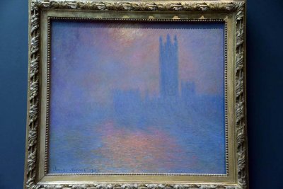 Claude Monet - Londres, le Parlement, Trouée de soleil dans le brouillard (1904) - Musée d'Orsay - 3344