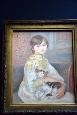 Pierre Auguste Renoir - Julie Manet, ou L'enfant au chat (1887) - Musée d'Orsay - 3427