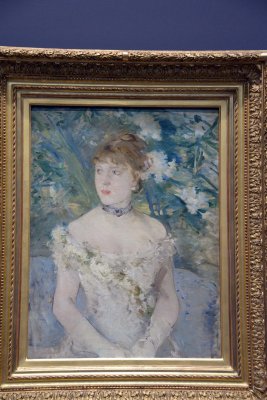 Berthe Morisot - Jeune femme en toilette de bal (1879) - Musée d'Orsay - 3449