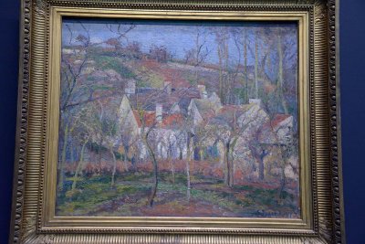Camille Pissarro - Les toits rouges, Côte St Denis à Pontoise, effet d'hiver (1877) - Musée d'Orsay - 3475