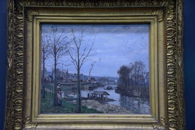 Camille Pissarro - La Seine à Port-Marly, le lavoir (1872) - Musée d'Orsay - 3485