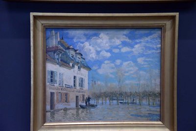 Alfred Sisley - La barque pendant l'inondation à Port Marly (1876) - Musée d'Orsay - 3507