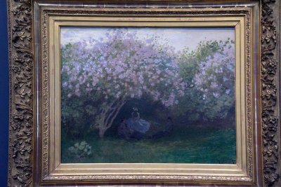 Claude Monet - Lilas, temps gris, ou Le repos sous les lilas (1872-73) - Muse dOrsay - 3515