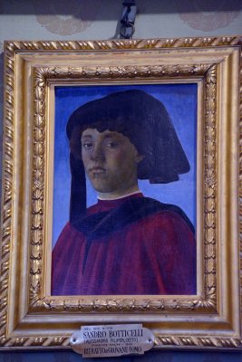 Sandro Botticelli (1445-1510) - Portrait of a young man - Palatine Gallery, Pitti Palace - 6475