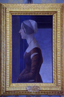 Sandro Botticelli - La Bella Simonetta (1475) - Palatine Gallery, Pitti Palace - 6477