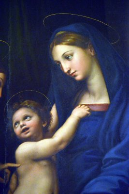 Raffaello Sanzio - Sacra Familia detta dell'Impannata (detail) - Palatine Gallery, Pitti Palace - 6485