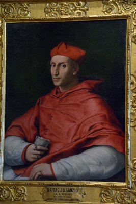 Raffaello Sanzio - Ritratto del Cardinal Dovizi da Bibbiena (1516) - Palatine Gallery, Pitti Palace - 6569
