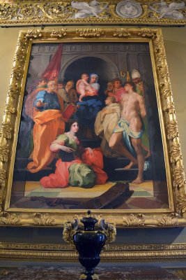 Giovanni B. di Jacoppo - Madonna in trono e Santi (1522)  - Palatine Gallery, Pitti Palace - 6656