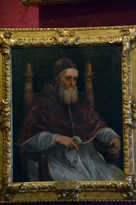 Tiziano - Ritratto di Papa Giulio II, copia da Raffaello - Palatine Gallery, Pitti Palace - 6774