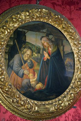 Scuola di Sandro Botticelli - Adorazione di Bambino - Royal appartments, Pitti Palace - 6805