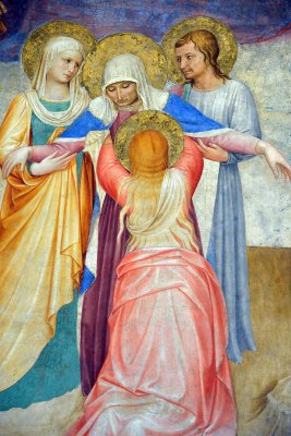 Fra Angelico - Fresco with Crucifixion with Saints. Detail (1441-42) - Couvent de San Marco - 6967