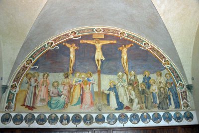 Fra Angelico - Fresco with Crucifixion with Saints (1441-42) - Couvent de San Marco - 6969