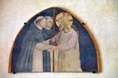 Fra Angelico - Christ as a Pilgrim received by Dominicans (1441-43) - Couvent de San Marco - 6971