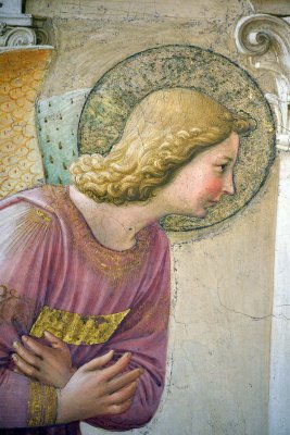 Fra Angelico, Annonciation (1442), dtail - Couvent de San Marco - 7013