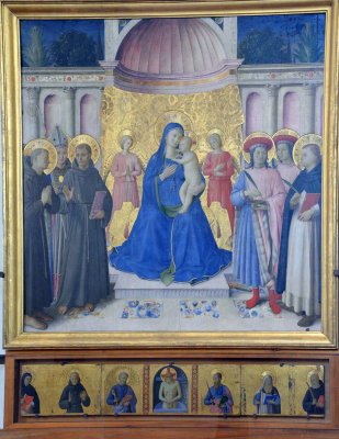 Fra Angelico - Bosco ai Frati Altarpiece (1451) - Couvent de San Marco - 6951
