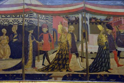 Lo Scheggia - Nuptial Parade or Adimari Cassone (1450-1460) - Accademia Gallery, Florence - 7031