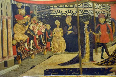 Lo Scheggia - Nuptial Parade or Adimari Cassone (1450-1460) - Accademia Gallery, Florence - 7033