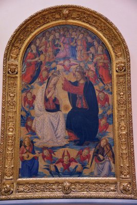 Maestro dell'Epifania di Fiesole - Crowning of the Virgin (1470-1480) - Accademia Gallery, Florence - 7040