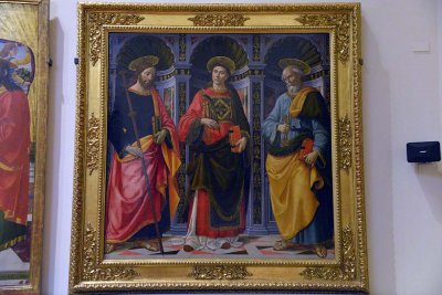 Domenico Ghirlandaio - St Stephen between Saints James and Peter (1493) - Accademia Gallery, Florence - 7056