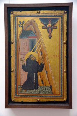 Maestro della Croce 434 - St Francis receives the Stigmata (1240-50) - Uffizi Gallery, Florence - 7260