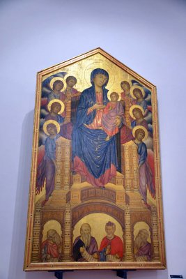 Cimabue - Santa Trinita Madonna (1290-1300) - Uffizi Gallery, Florence - 7273
